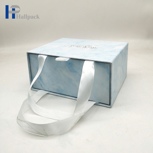 กล่องกระดาษลิ้นชักสีฟ้าสำหรับน้ำหอมของขวัญคริสต์มาส - Product Image 2