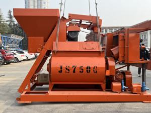 JS ชุดเครื่องผสมคอนกรีตเพลาคู่35 M3/ชม. เครื่องผสมคอนกรีต JS750