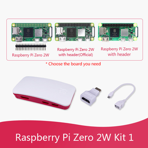 Raspberry Pi Zero 2 W Pi 0 2 W Kit scheda custodia alimentatore Mini H-D-M-I cavo Usb Heak lavelli - Product Image 3