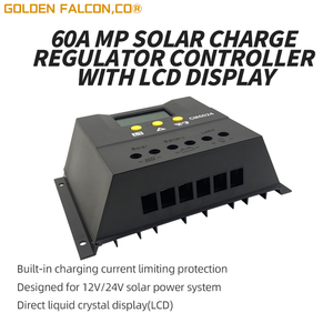 MPPT Solarladeregler 12 V/24 V/48 V 60 A mit LCD-Display Solarpanel-Ladegeregler - Product Image 4