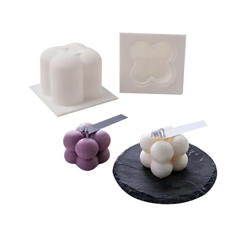 Modern minimalist yaratıcı Rubik küp modelleme kokulu mum silikon kalıp BPA ücretsiz kolay temizlik yapışmaz mus kek kalıp