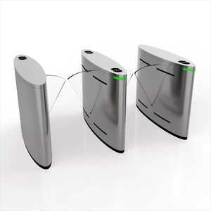 Portone della barriera dell'oscillazione di controllo di accesso dell'ufficio con il riconoscimento di fronte e la barriera della falda del tornello del sensore di temperatura - Product Image 1