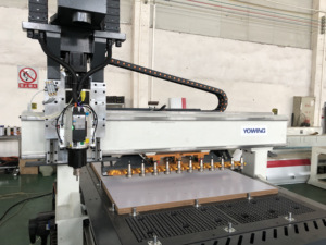 ATC Woodworking Linear <strong>Cnc</strong> <strong>Router</strong> Machine with <strong>Auto</strong> <strong>Loading</strong> Table
