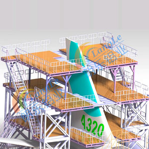 Machine Equipment Bridge Industrial Ladder Steps Aircraft Maintenance <strong>Platform</strong> Lifting Equipment for Aircraft - Product Image 5