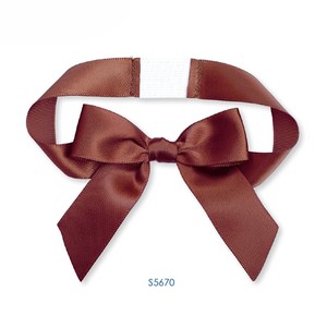 <strong>Custom</strong> Luxury Series Gift Packing Box Decoration Handmade Solid Polyester <strong>Elastic</strong> Ribbons <strong>Bows</strong> Pre-Tied Stretch <strong>Loop</strong> for Box - Product Image 1