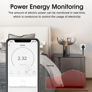 Sudáfrica Enchufe Tuya WiFi Smart South Arica Enchufe 220V 16A Monitor de potencia Temporización Enchufes de control remoto de voz - Product Image 4