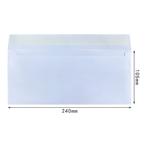 Stampa personalizzata su misura 10 # bianco vuoto buste riciclate per lettere rotonde busta busta di carta Kraft - Product Image 6