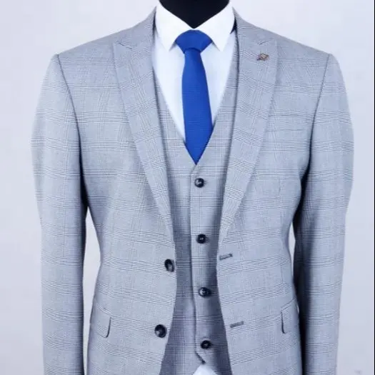 Traje de negocios ajustado personalizado para hombre, traje de alta calidad, personalizado, nuevo estilo, el mejor diseño, venta al por mayor