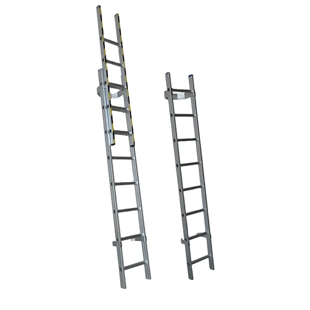 DX-4604 Aluminium Enkele Rechte Stok Stap Mangat Ladder Man-Gat Opvouwbare Stap Ladder Veiligheid Aluminium Telescopische Ladder