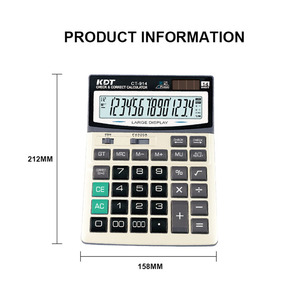 Ct-914 Auto Replay Office-Rechner 14 Ziffern mit Solar Power Batterie betriebener Marken rechner - Product Image 5
