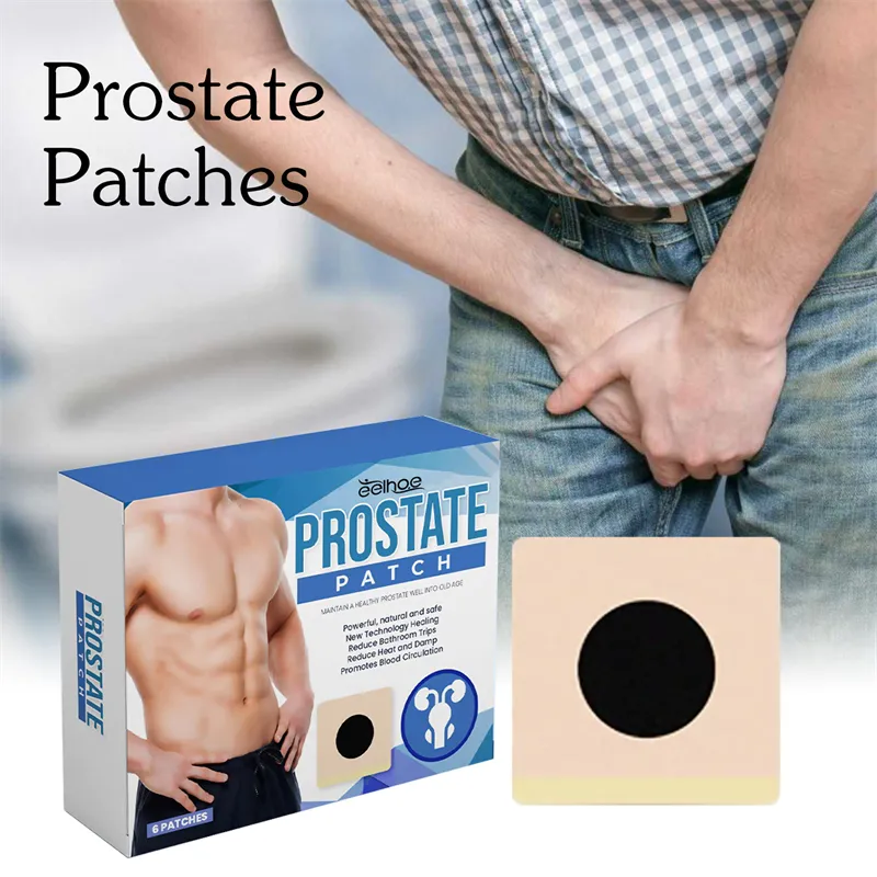 Individuelles Logo Männer Prostata-Patches männliche Körperpflege Prostata Produkt Juckreiz lindernd Mann Gesundheitspflege Bauchnabel-Patch