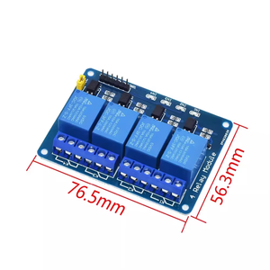 Modulo relè 4 vie 5 v12v24v con isolamento optoaccoppiatore