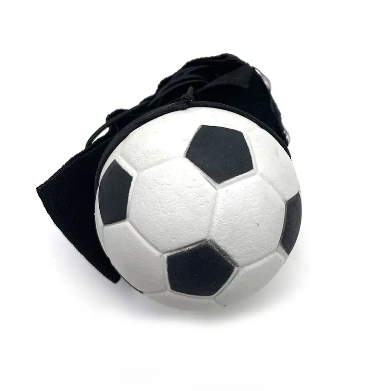CE承認カスタムロゴリストバンドサッカーボールネイチャーラバーフォームバウンスリターンバックサッカープロモーション用
