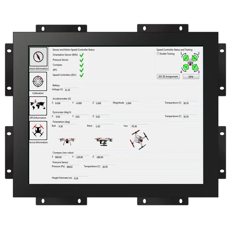 15 "дюймовый CCTV LCD IP67 открытая рамка емкостный сенсорный экран Встроенный беспроводной Android промышленный монитор с сенсорным экраном