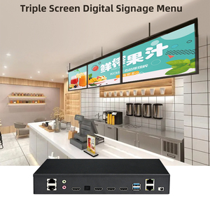 Cost-Effective 4K UHD Menu Boards Advertising Player RK3399 SOC with Triple Output and WiFi 4G <strong>Android</strong> <strong>Operating</strong> <strong>System</strong>