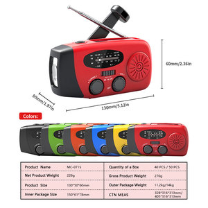 Thời tiết khẩn cấp noodradio, noaa AM FM <span class=keywords><strong>Radio</strong></span>, năng lượng mặt trời Powered Led đèn pin đài phát thanh năng lượng mặt trời con Bảng điều chỉnh năng lượng mặt trời - Product Image 3