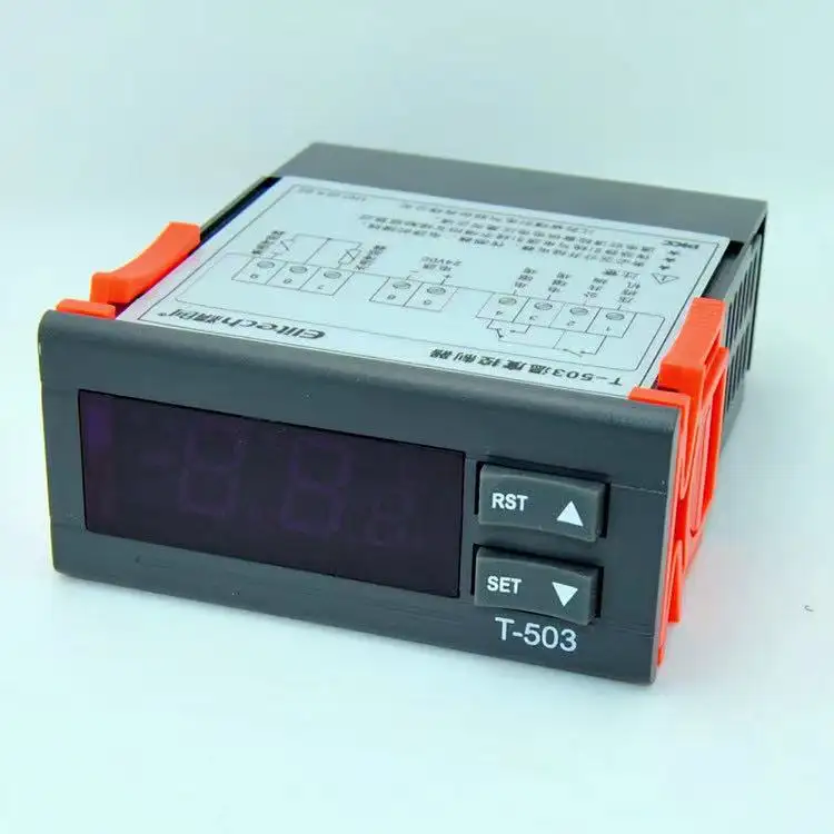 Controlador de temperatura Digital con enchufe, termostato P801 para pastelería, soporte de pantalla con sonda, T503