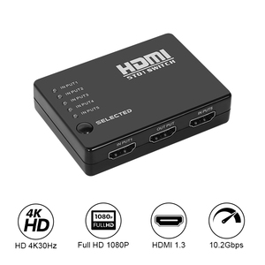 Conmutador HDMI 4K con interruptor automático remoto IR para sala de juegos XBOX 5X1 Audio AV Matrix Switcher - Product Image 4