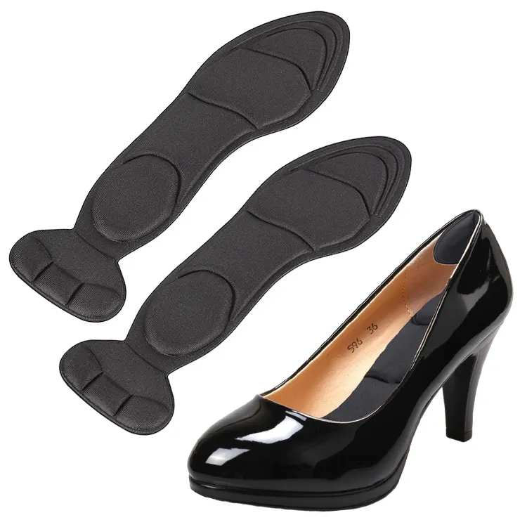 Personalizzato 4D donne affaticamento del piede sollievo dal dolore comfort solette tacco alto inserti assorbimento degli urti spugna solette per scarpe a piedi nudi