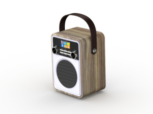 Tragbares Vintage-Radio mit DAB DAB FM-Uhr | USB/AUX, Kopfhörer anschluss, Sleep-Timer, Fernbedienung, 80 Presets - Product Image 3