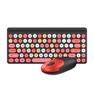 Juego de teclado y ratón para juegos Punk, teclado y ratón inalámbricos, ordenador Retro Guangdong 2,4G, escritorio OEM RF ABS plástico 78 teclas - Product Image 4