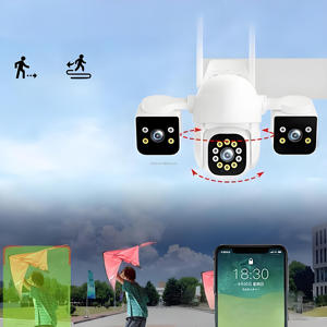 Cámara IP IPC360 de 6MP con zoom 10X, inalámbrica de tres lentes con micrófono incorporado para el hogar y la opción de almacenamiento de datos de seguridad al aire libre - Product Image 2