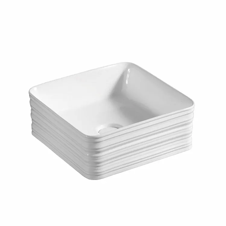 Meishhegii — lavabo en céramique carré moderne, prix réglable, vasque à main, lavabo de salle de bains