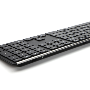 <strong>Wireless</strong> BT Rechargeable Slim <strong>Keyboard</strong> Mechanical Style USB Compatible Windows/iOS/Android Tablets Computers English New - Product Image 5