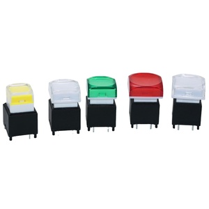 Druckknopf Kunststoffsc halter RGB-Druckknopf schalter beleuchtet RGB 15mm Druckknopf - Product Image 2