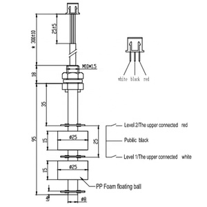 Plastic Mult-point <strong>Float</strong> Control <strong>Level</strong> <strong>Switch</strong> Multi Point <strong>Float</strong> <strong>Level</strong> <strong>Switch</strong> for Continuous <strong>Level</strong> <strong>Controller</strong> - Product Image 3