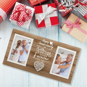 Đôi 4x6 khung hình bằng gỗ cho các cặp vợ chồng <span class=keywords><strong>25th</strong></span> & 50th món quà kỷ niệm ngày cưới thân thiện với môi - Product Image 5