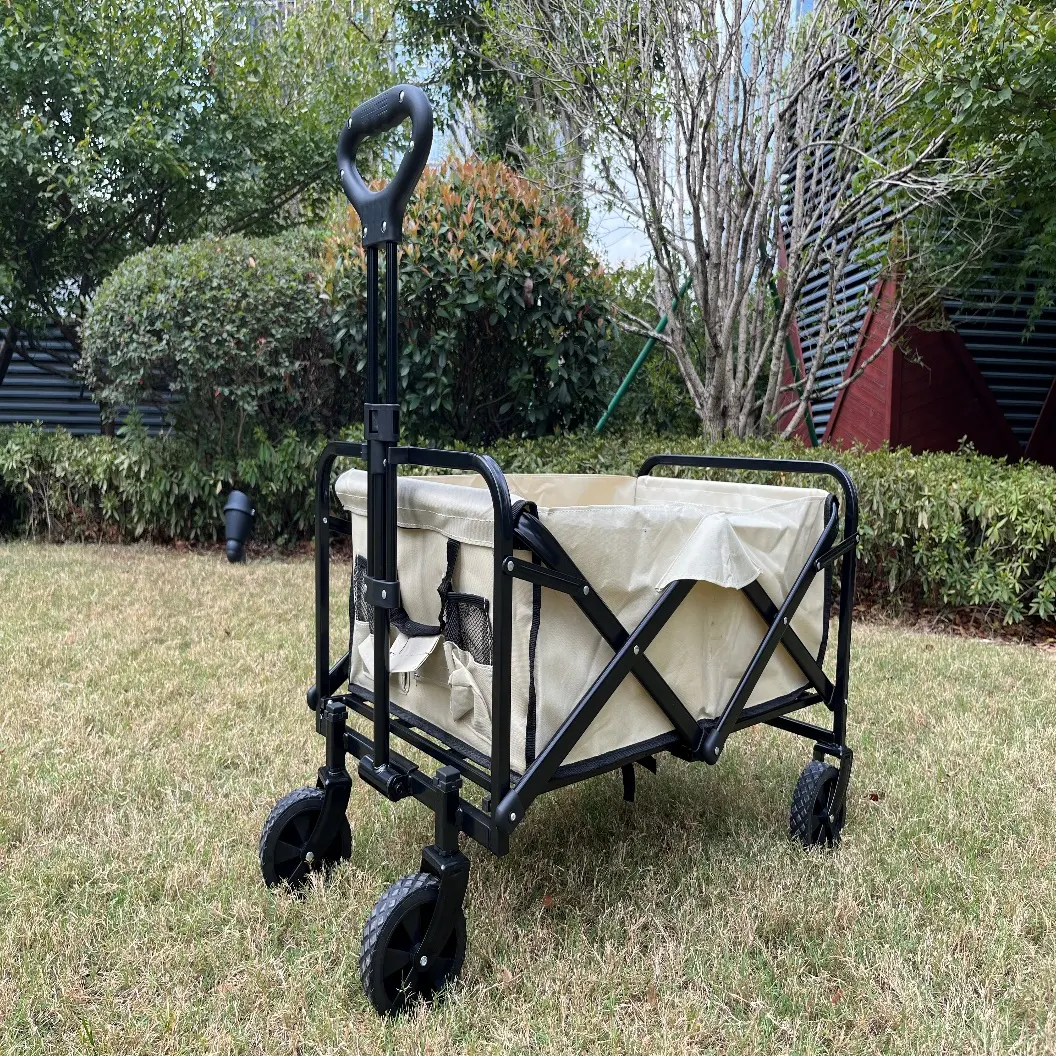 Heavy duty beach wagon 4 ruote utility da giardino esterno trolley/carrello da giardino/carrello da giardino