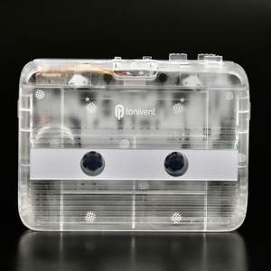 透明外壳蓝牙盒式录音机便携式独立蓝牙盒式录音机MP3播放器调频收音机发射机 - Product Image 2