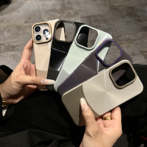 豪华新设计闪光钻石珠光光碟图案IMD外壳适用于iPhone 15/15 Pro/15 Pro Max PC手机外壳