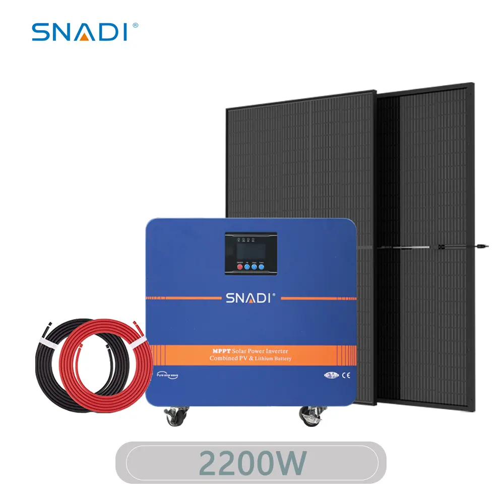 SNADI Auto ฉุกเฉิน220V,แบตเตอรี่สำรองแบบพกพาพลังงานแสงอาทิตย์2000W