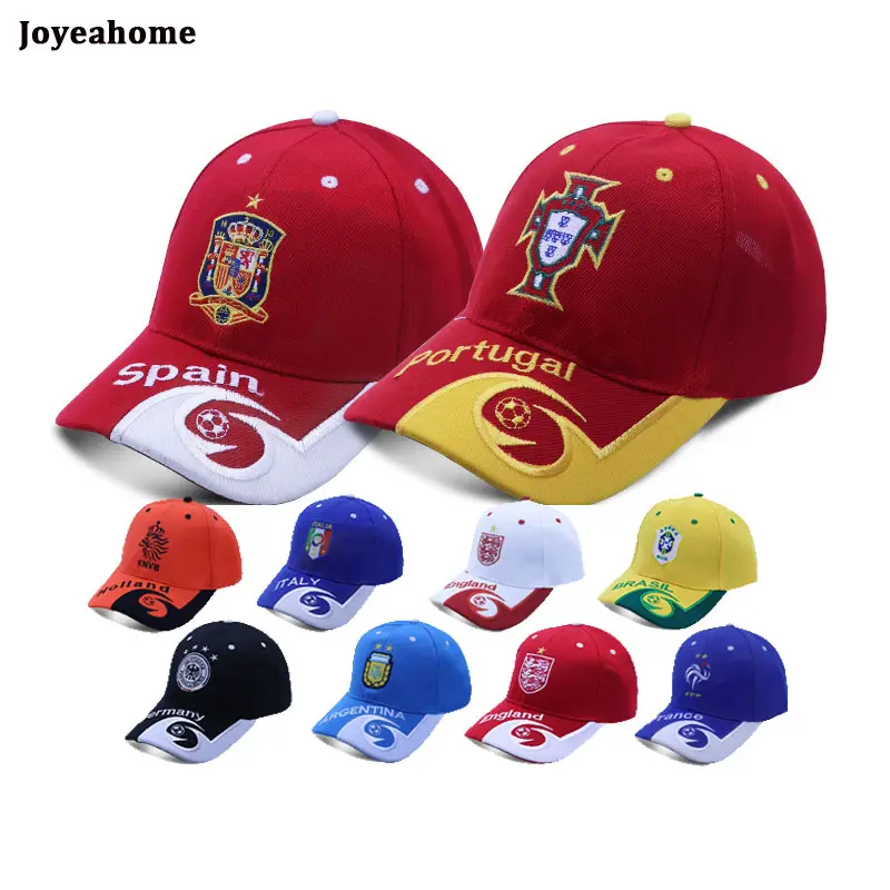 Équipe de football du Qatar, 2022, angleterre, brésil, drapeau de l'équipe nationale de Football, casquette en coton réglable, casquettes de Baseball