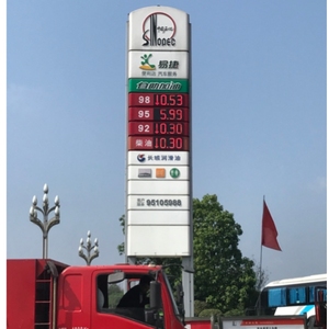 Schermo di visualizzazione del prezzo del petrolio a LED/<span class=keywords><strong>display</strong></span> a cifre con numeri a led pannello a 7 segmenti/<span class=keywords><strong>display</strong></span> di controllo con segnaletica a sette segmenti