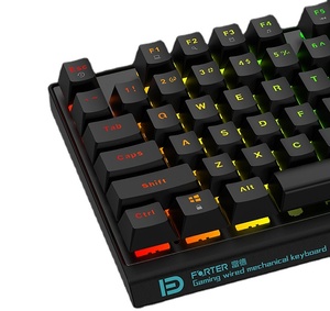 FD F800 Wired Mechanical Desktop laptop 104 Teclas Gaming Teclados - Product Image 1