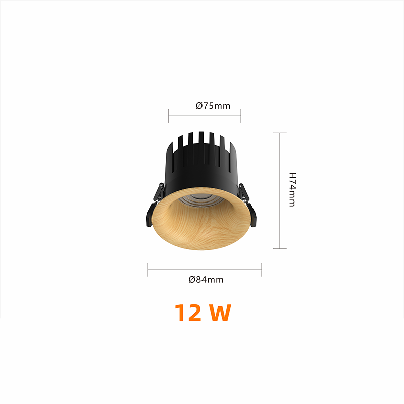 Couleur bois naturel 12W