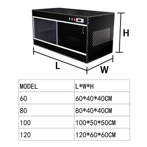 4x2x2 Feet 120 Gallon Commercial Luxury Black Pvc Reptile Breeding Cage with Heating Lamp Smart Lizard Reptile Enclosure - Product Image 3