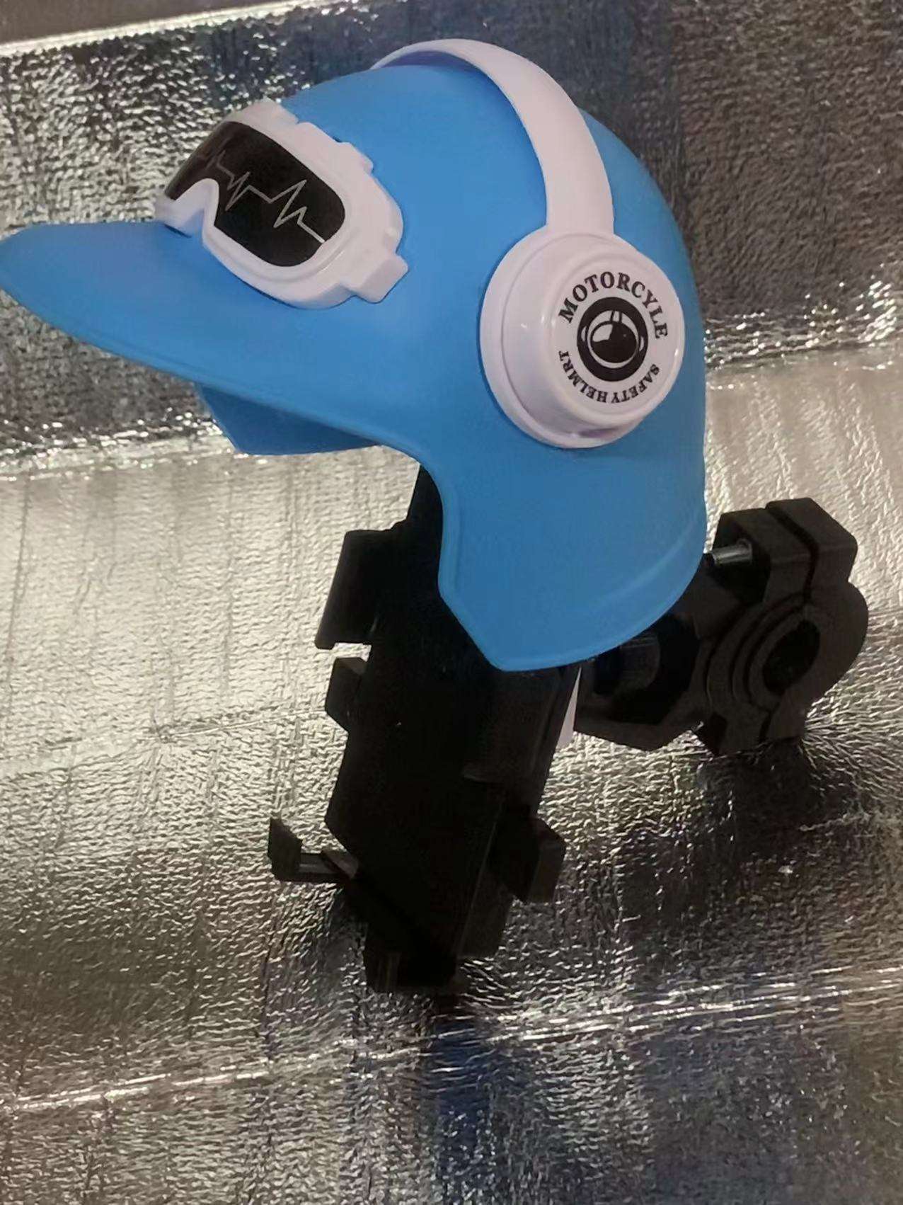 Guidon de casque - bleu