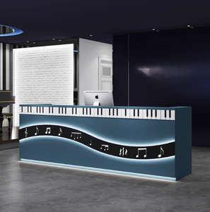 Durevole MDF Piano Store cassa di musica arte istituto di Reception banco Studio per negozio di applicazioni alberghiere Design - Product Image 6