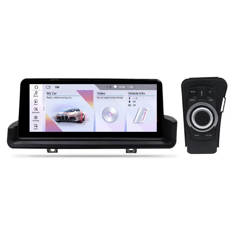 Lecteur DVD de voiture 10.25 pouces MCX Navigation multimédia 8 Core Radio Android Carplay pour BMW E90 3 Series 2006-2011 RHD