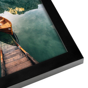 アメージングルー3.5x5額縁6個セット、マット付き3.5X 5写真用ブラックフォトフレーム、マットなし4x6写真 - Product Image 5