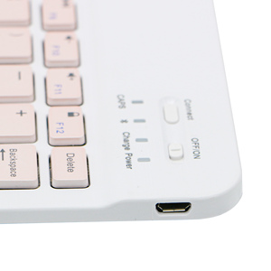 Mini teclado Bluetooth, teclados coloridos inalámbricos para teléfono inteligente, teclado inalámbrico