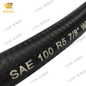 Sae100 R5ブラックEPDM/NBRゴムホーススチールワイヤー補強滑らかな表面モデル液体アンモニアタンク用トラックオイルライン - Product Image 2