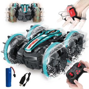 Popüler amfibi çift yan sürüş uzaktan kumanda araba RC Off-Road araba canavar kamyon oyuncak dört tekerlekler 360 derece RC dublör araba - Product Image 1