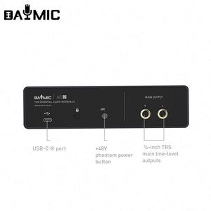 Interfaz de audio X2 profesional, mezclador de tarjeta de sonido digital portátil usb para micrófono de 48V, instrumento musical, entrada de línea de grabación - Product Image 5