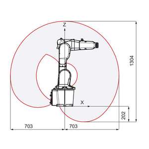 6-Achsen-Roboterarm IRB1200 zur Auswahl und Platzierung des industriellen Roboterarms als Industrie roboter - Product Image 2