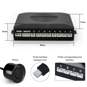 Parking <strong>Sensors</strong> Auto Parktronic Kit <strong>LCD</strong> Display Auto Parking Radar with 8 <strong>Sensors</strong> <strong>Reverse</strong> Backup Monitor Detector <strong>System</strong> - Product Image 4